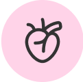 Heart health risks icon